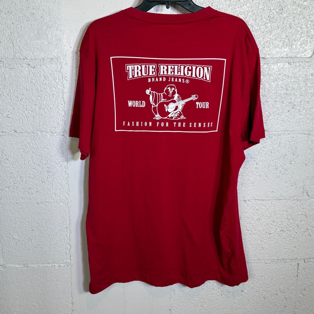 True Religion True Religion Mens Short Sleeve t-shirt Jester Red XL $59